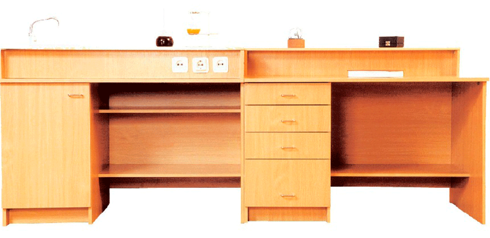 Стіл демонстраційний для кабінету хімії 2400х750х900 (80340) Промінь